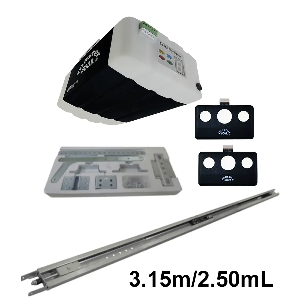 Kit MD-1000 PLUS con Riel C para Cadena de 3.15 / 2.50 mto. apertura, con opción Wifi, mediante una usb No incluida.
