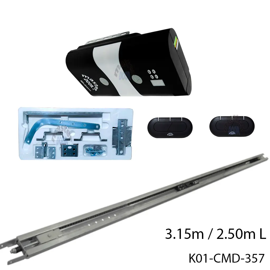 [K01-CMD-357] Kit MD-ADVANCED con Riel C para Banda, de 3.15 / 2.50 mto. apertura, incluye Bateria de Respaldo