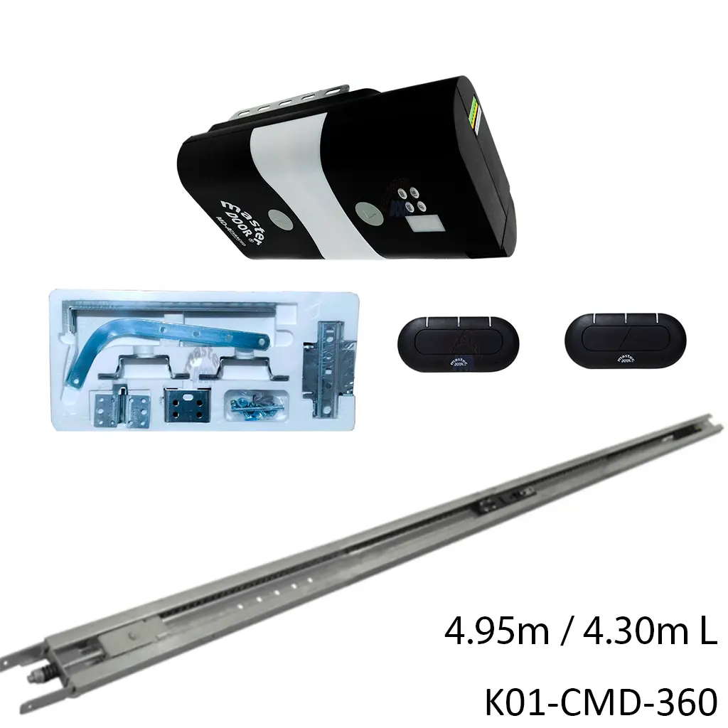 Kit MD-ADVANCED con Riel C para Banda, de 4.95 / 4.30 mto. apertura, incluye Bateria de Respaldo