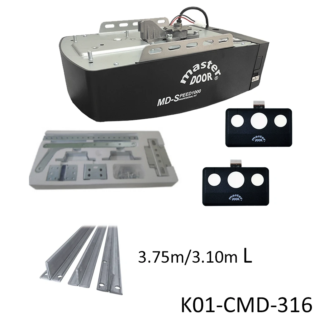 [K01-CMD-316] Kit MD-SPEED 1000 con Riel T para Cadena, de 3.75 / 3.10 mto. apertura