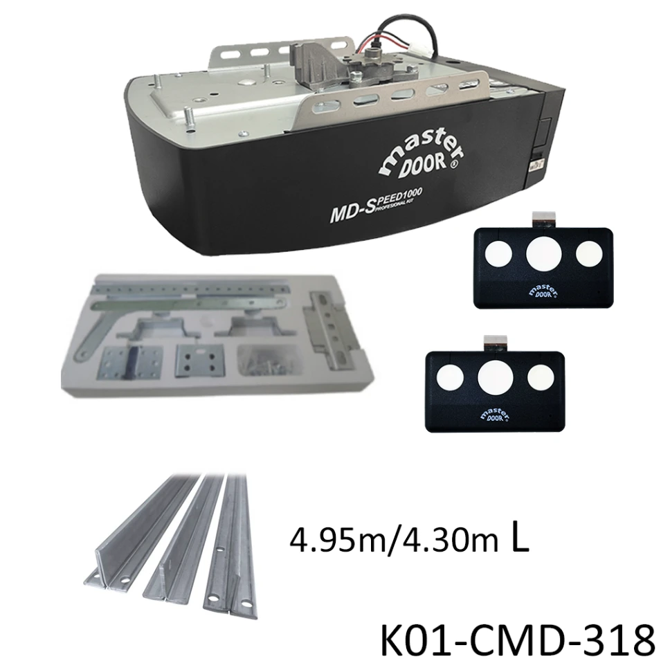 [K01-CMD-318] Kit MD-SPEED 1000 con Riel T para Cadena, de 4.95 / 4.30 mto. apertura