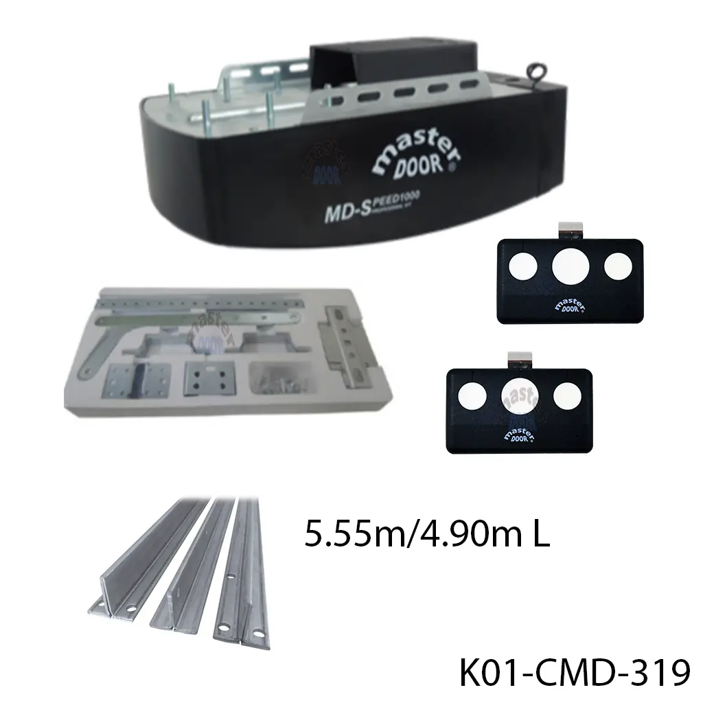 Kit MD-SPEED 1000 con Riel T para Cadena, de 5.55 / 4.90 mto. apertura