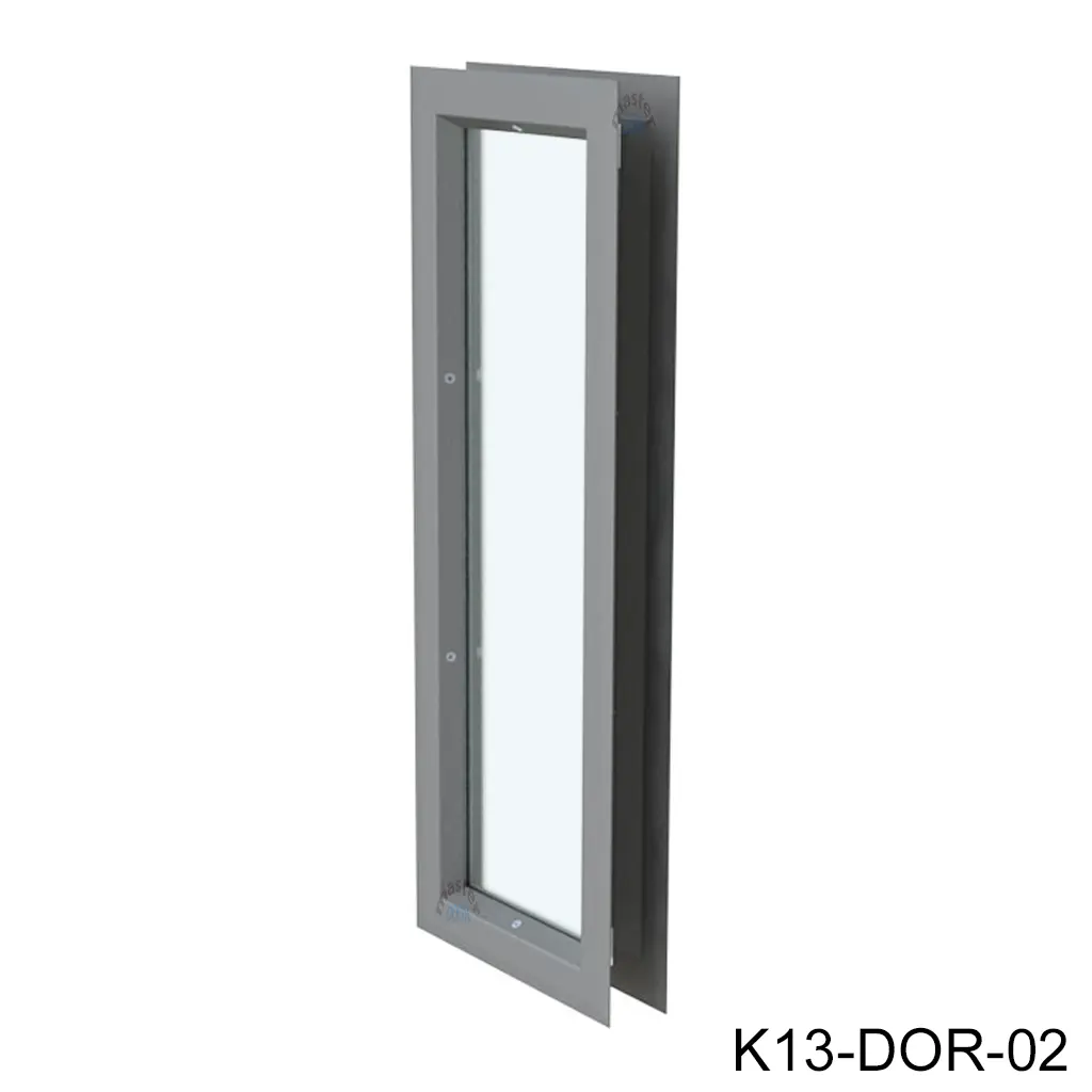 Kit Mirilla de 15cm x 80cm, Incluye Marco Metalico y Vidrio Transparente Templado de 6mm