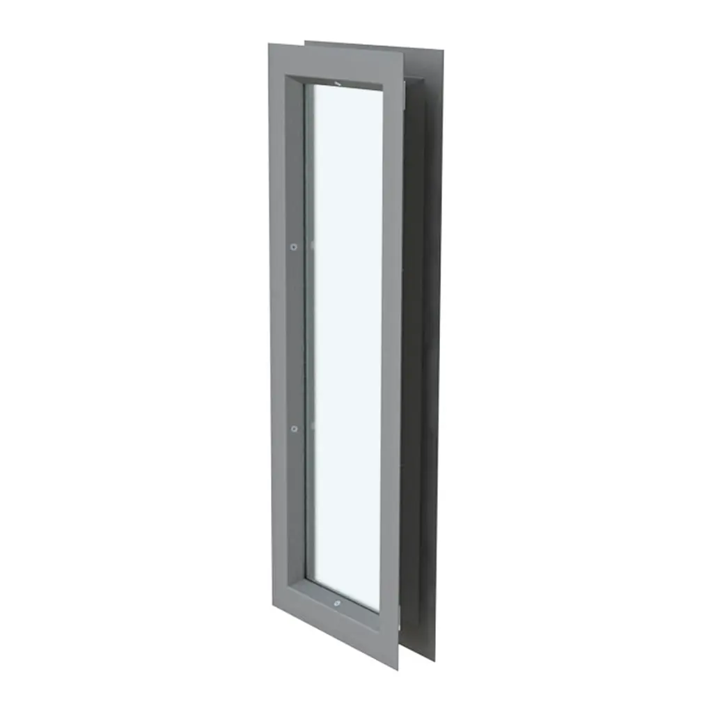 Kit Mirilla de 15cm x 80cm, Incluye Marco Metalico y Vidrio Transparente Templado de 6mm