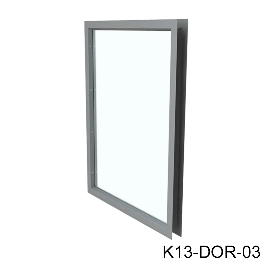 Kit Mirilla de 60cm x 80cm, Incluye Marco Metalico y Vidrio Transparente Templado de 6mm