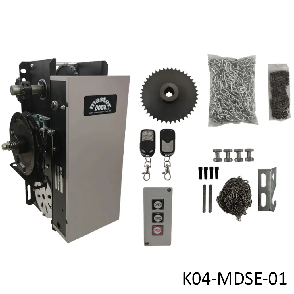 Kit Op. Cortina CH-5011AC , 1/2HP 115V.....kit caja, Incluye 2-Control y Botonera (Open, Close, stop)