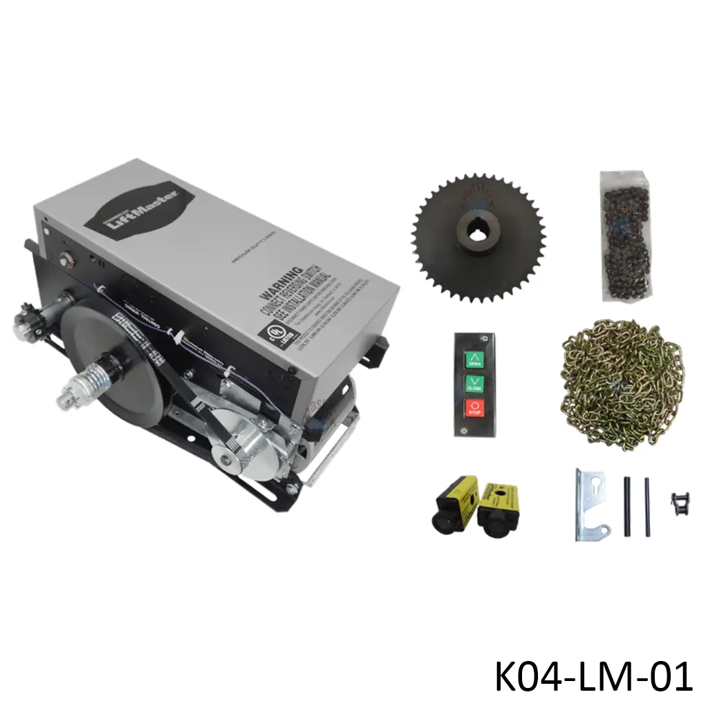 [K04-LM-01] Kit Op. Cortina MH-5011U-R L3, 1/2HP 115V.....kit caja, Incluye Fotoceldas de Seguridad.