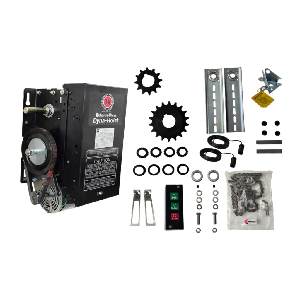Kit Op. Cortina OMH-6112-0MRW, 1/2Hp, 120V, RH, kit caja, incluye: Fotoceldas y Botonera
