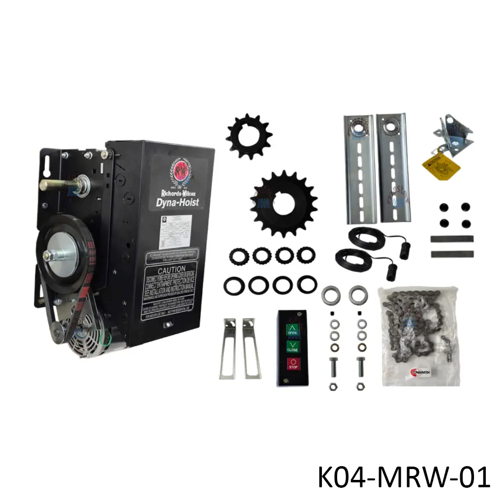 Kit Op. Cortina OMH-6112-0MRW, 1/2Hp, 120V, RH, kit caja, incluye: Fotoceldas y Botonera