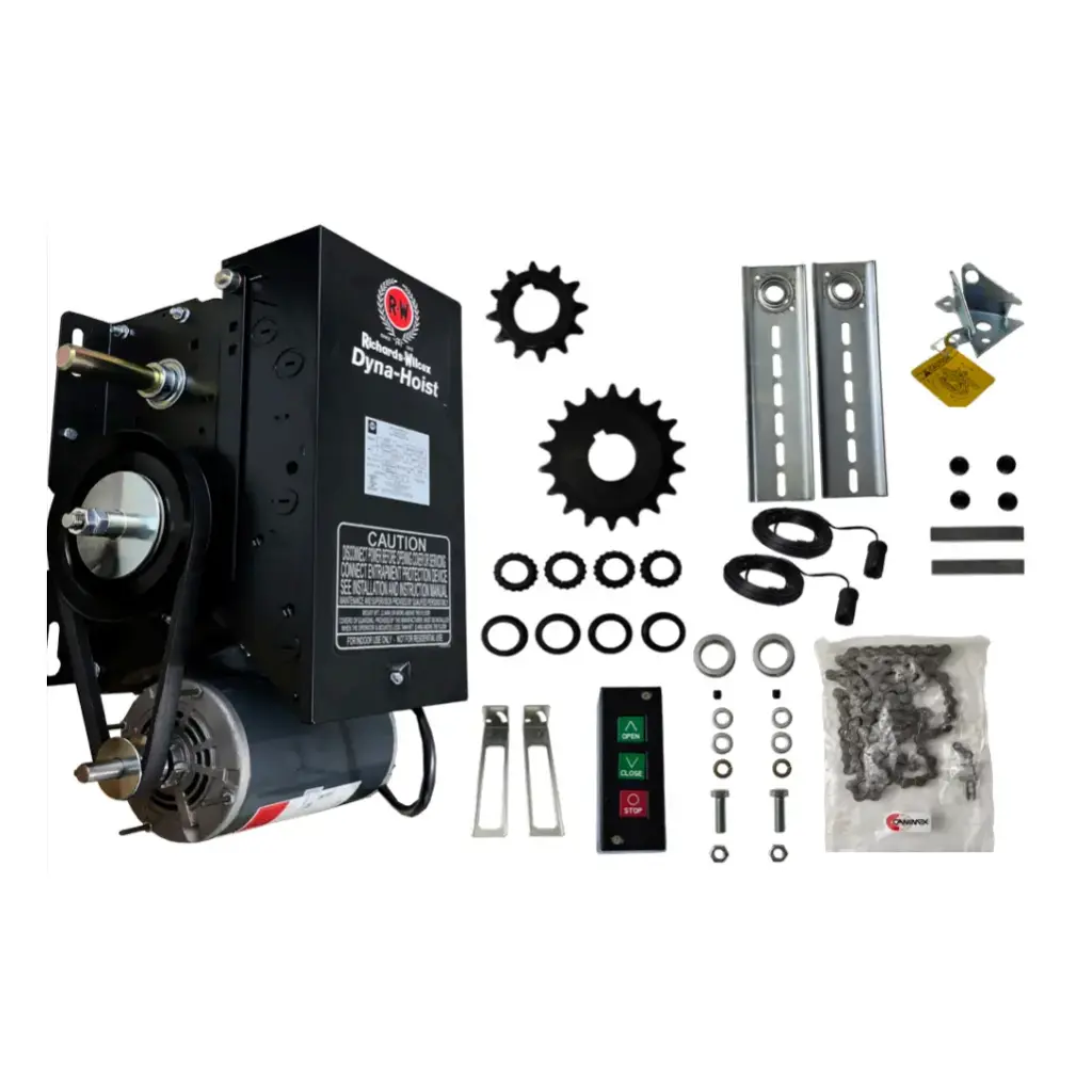 Kit Op. Cortina OPH-6234-0MRW, 1Hp, 220V, Trifasico, RH, kit caja, incluye: Fotoceldas y Botonera