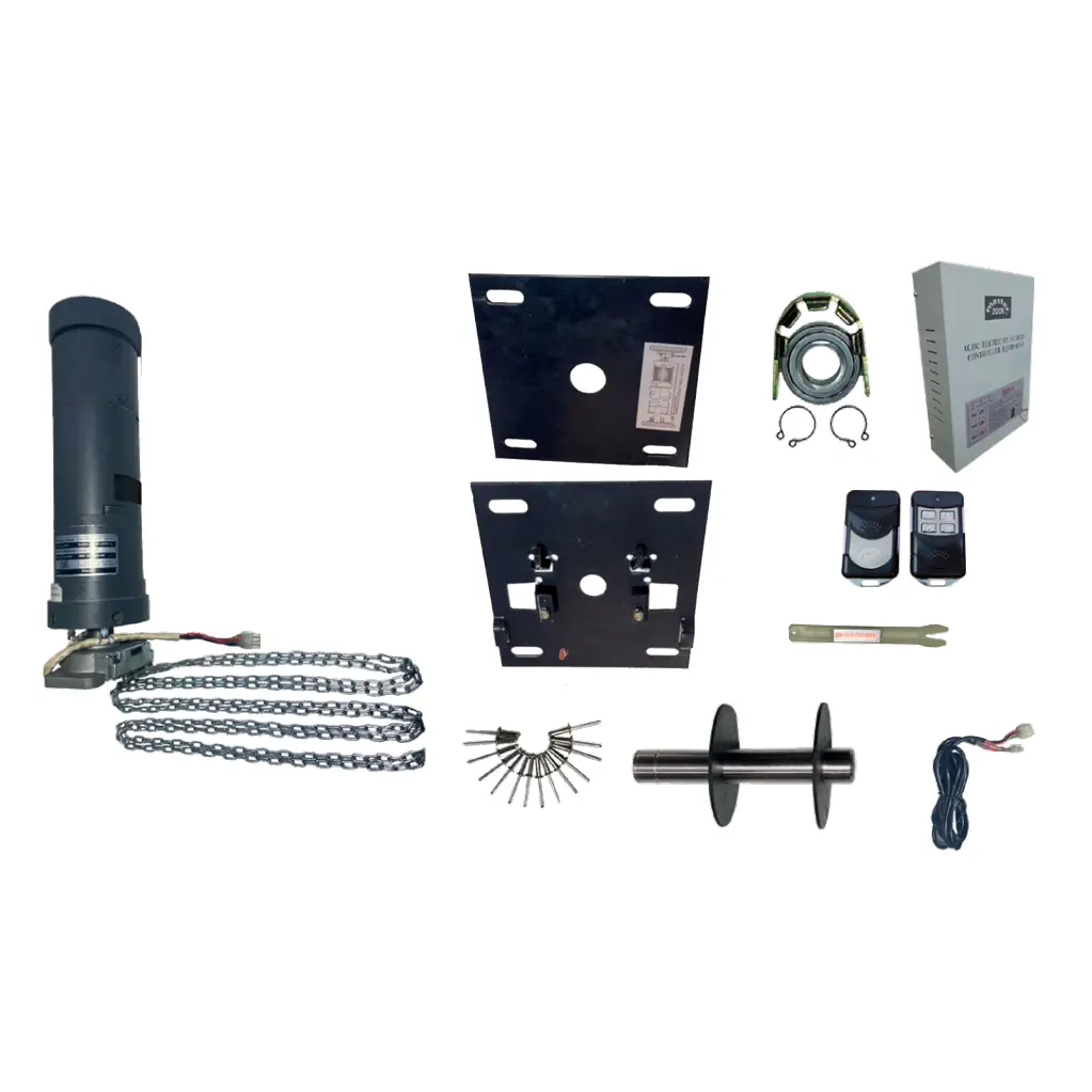 Kit Op. Cortina Oculto Tubular M-3A-120V, 60Hz para 400 Kilos, Tubo 4"Ø. Incluye Tarjeta y Ctls. QI