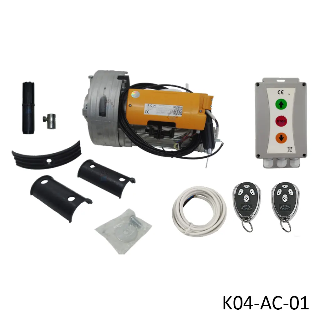 Kit Op. Cortina Oculto UNITITAN E HR 115V para 170Kg, con freno incluye Tarjeta y 2 Controles