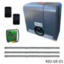Kit Operador Blizzard-500, 120V, incluye 2 control Echo y Receptor RC433, arrastre 500kg, Incluye 6.0m cremallera (M4, 22x22x2000)