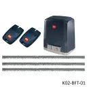 Kit Operador Corredizo DEIMOS BTA600, 120V-24V, 600Kg, Incluye 2 Control y 6.0m de cremallera