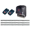 Kit Operador Corredizo ICARO 2000K, 120V, 2000Kg, Incluye: 2 control y 6m de cremallera