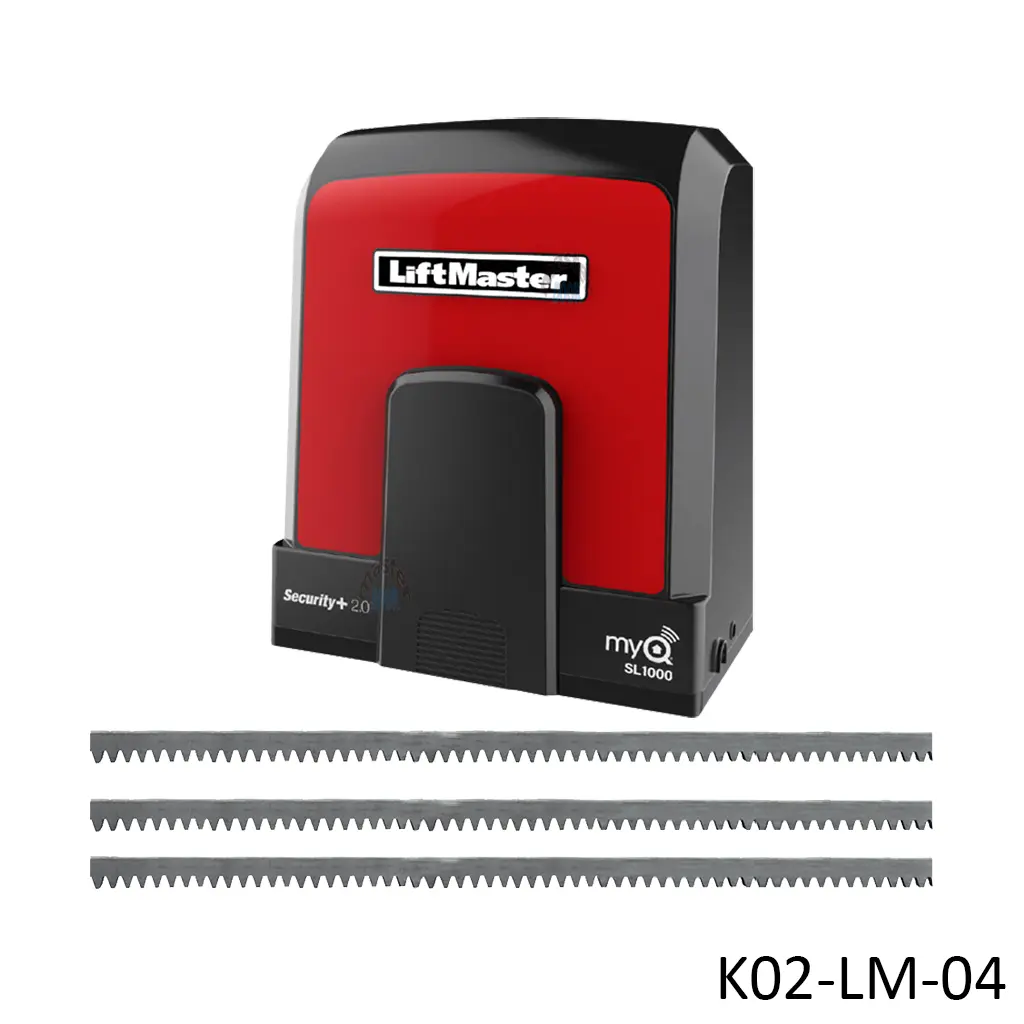 Kit Operador Corredizo SL-1000, 120V, 1000Kg, Incluye: 2 control y 6m de cremallera. LM