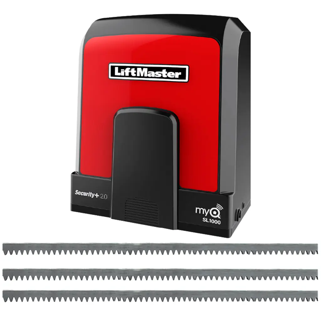Kit Operador Corredizo SL-1000, 120V, 1000Kg, Incluye: 2 control y 6m de cremallera. LM