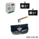 Kit Operador FOLDY I4, para 1 hoja Plegadiza, 220V, 2F, para 36m2. Incluye: Brazo, Manija, cable, receptor y 2 Control MD