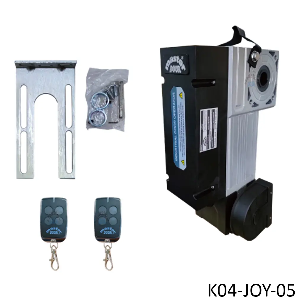 [K04-JOY-05] Kit Operador ID-600-AC, 220V, se coloca directo a la flecha, para cualquier puerta ascendente Standard, Vertical, Hi. Incluye 2 Control
