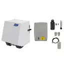 Kit Operador de Rueda R50 220V, 2F, 2000kg arrastre,10m ancho. Incluye Cerebro T2-CRX, Receptor y 2 controles F433. Aplicación para Puerta Abatible y Corrediza.