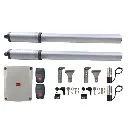 Kit Pistones BFT LUX 2B SBAC, 120V, para 2 Hojas, peso max. 300kg, ancho max. 2.0m, incluye receptor y 2 control.