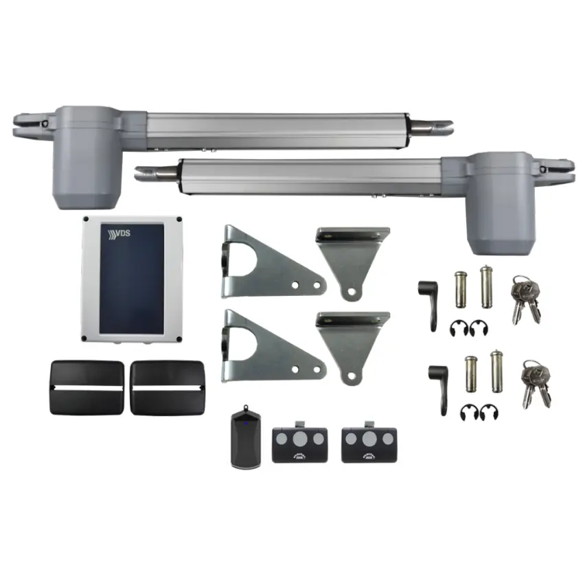 Kit Pistones EGO 120V, para 2 hojas, 250kg, 2.50m ancho, con receptor y 2 controles MD