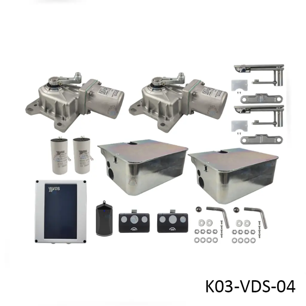 Kit Pistones Enterrados UNDER-V, 120V, 500kg, Incluye: 2 Cajas, 2 OPERADORES, 1 CEREBRO, 1 RECEPTOR y 2 CTLS MD