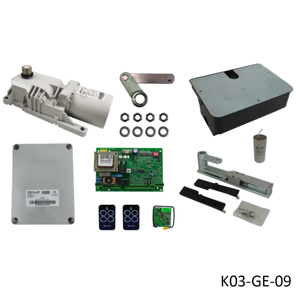 [K03-GE-09] Kit Pistones Ocultos ROLLER-115V, para 1-hoja, con receptor RC433 y 2 control Echo.