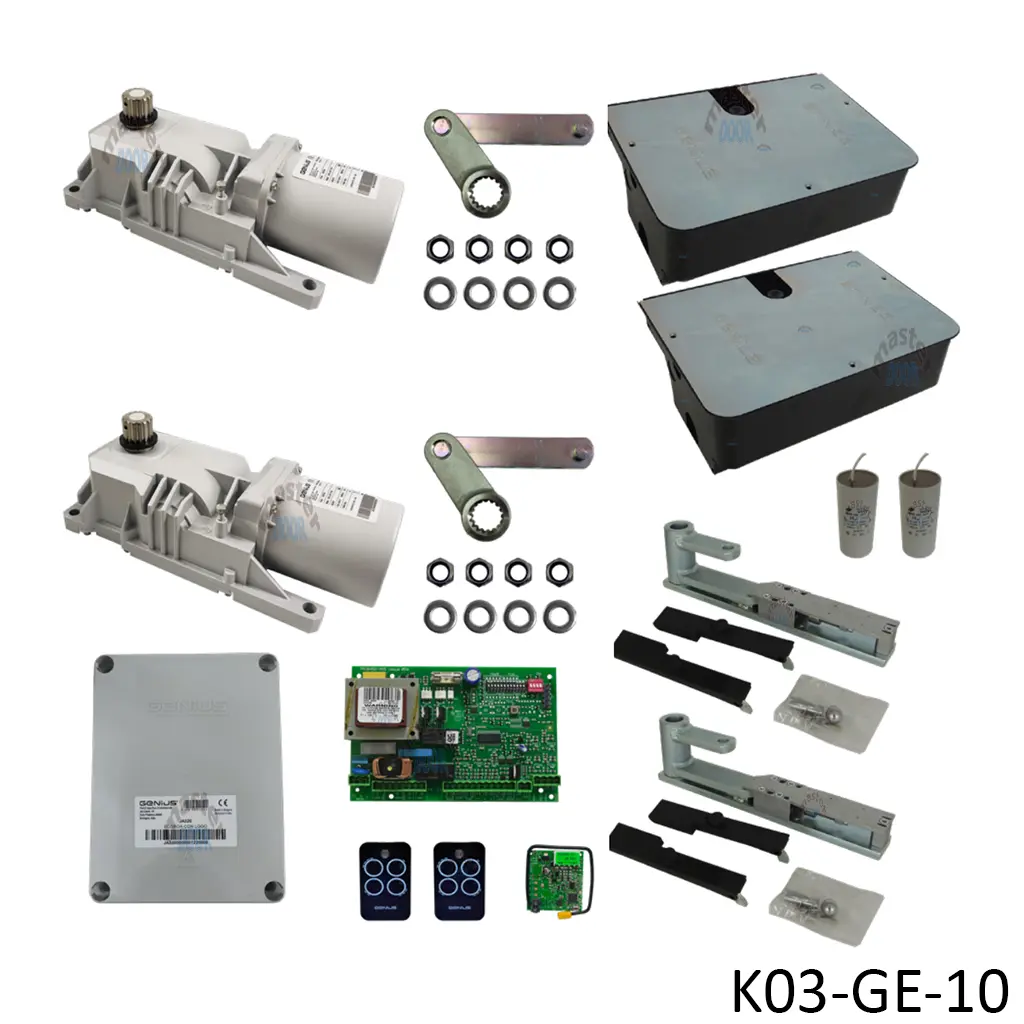 [K03-GE-10] Kit Pistones Ocultos ROLLER-115V, para 2-hoja, con receptor RC433 y 2 control Echo.