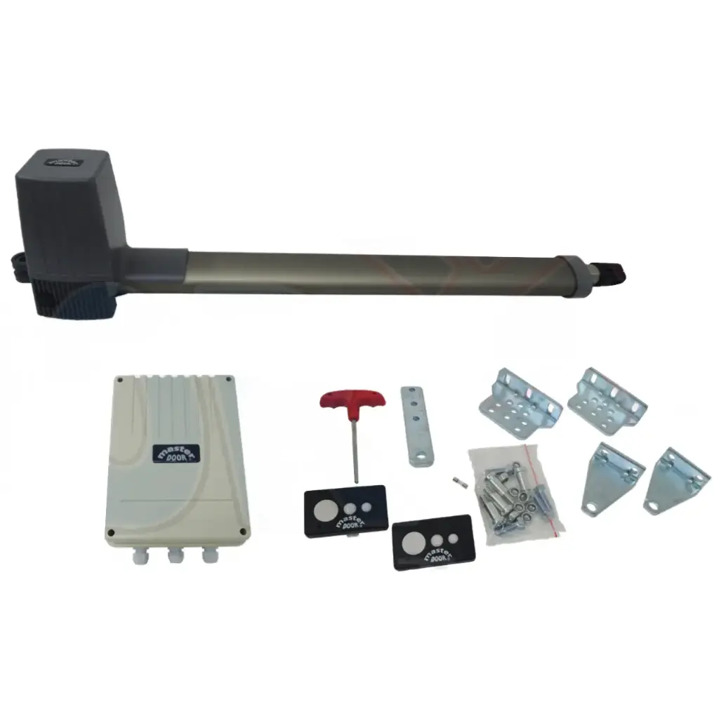 Kit Pistones SD-250-DC, 24VCD, Incluye Cerebro, Bateria de Respaldo, receptor integrado y 2 control MD, para 1 hoja.