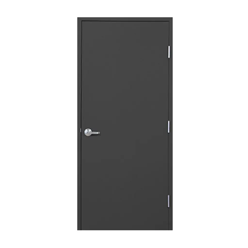 Kit Puerta Metalica Salida de Emergencia de 3'x7' LG-DOR, Insulada con Honey, color gris fondo, Cal 18, Incluye Marco, Bisagras y Silenciadores. RH, Dor.