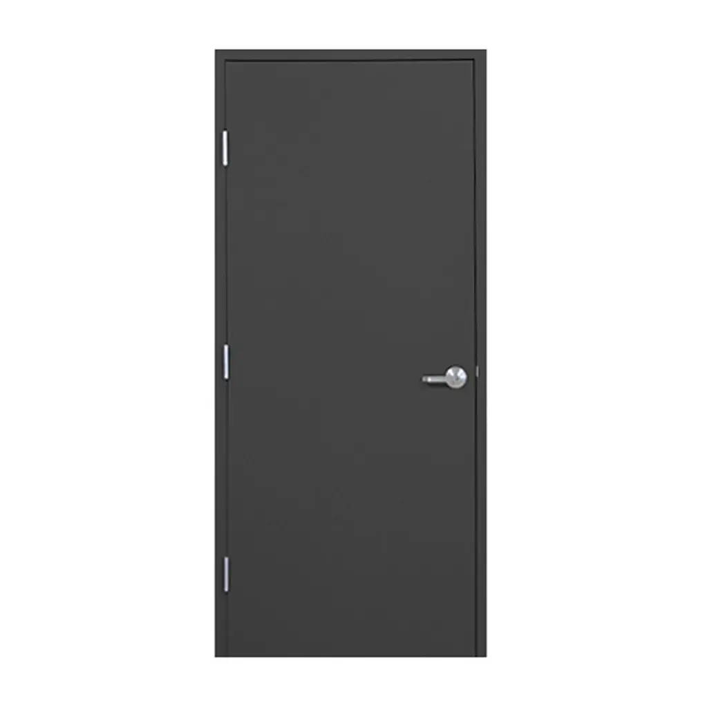 Kit Puerta Metalica Salida de Emergencia de 3'x7' LG-DOR, Insulada con Honey, color gris fondo, Cal.18. Incluye Marco, Bisagras y Silenciadores, LH, Dor.