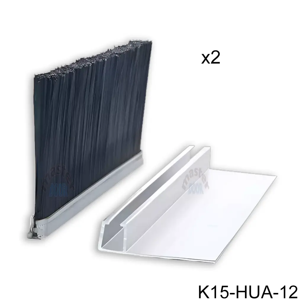 [K15-HUA-12] Kit cepillo de 10' Mod-F25 para rampa de Anden y otros (5x5x76x3050mm), 76mm de proyección.