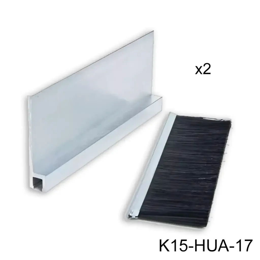 Kit cepillo de 7' Mod-H25 para rampa de Anden y otros (5x5x100x2140mm), 100mm de proyección.