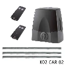 Kit cremallera CARDIN SLX1524, 24VCD, 120Volt, arrastre 1500Kg Incluye Bateria de Respaldo, 6m. cremallera, Receptor y 2 Control