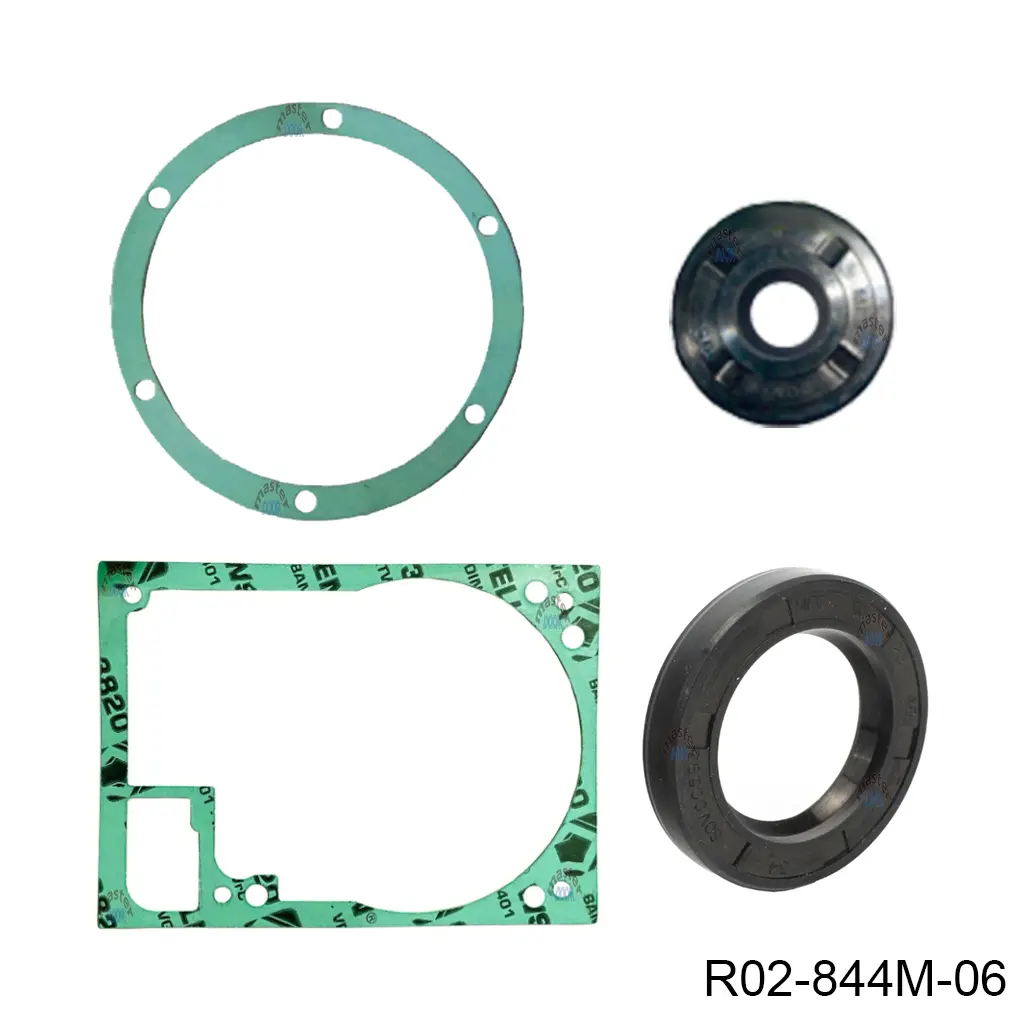 Kit de empaques para 844ER / 844T (Reten delantero y trasero, Empaque de tapa y Empaque cuadrado)