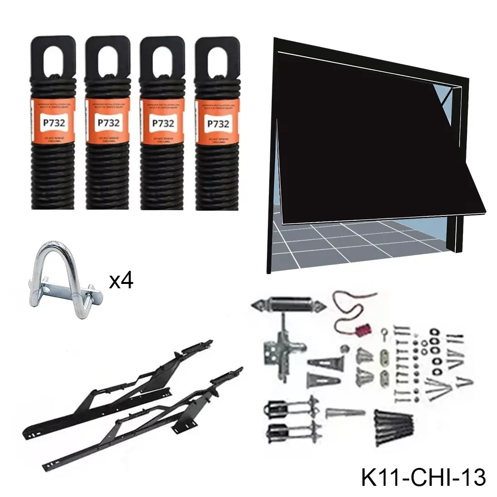 [K11-CHI-13] Kit herraje Maroma 8' para 100 kilos, Incluye 4 resortes de P732C