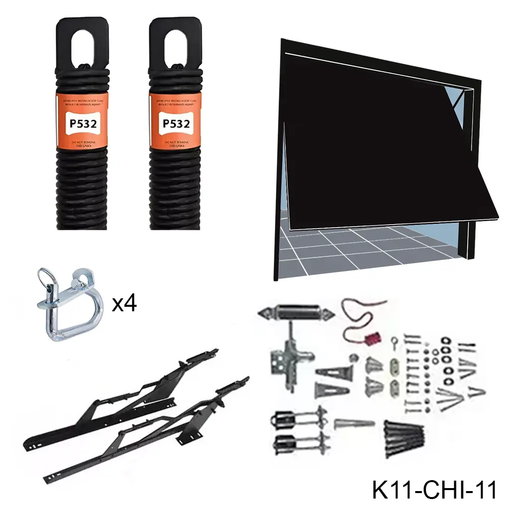 Kit herraje Maroma 8' para 75 kilos, Incluye 2 resortes de P532C