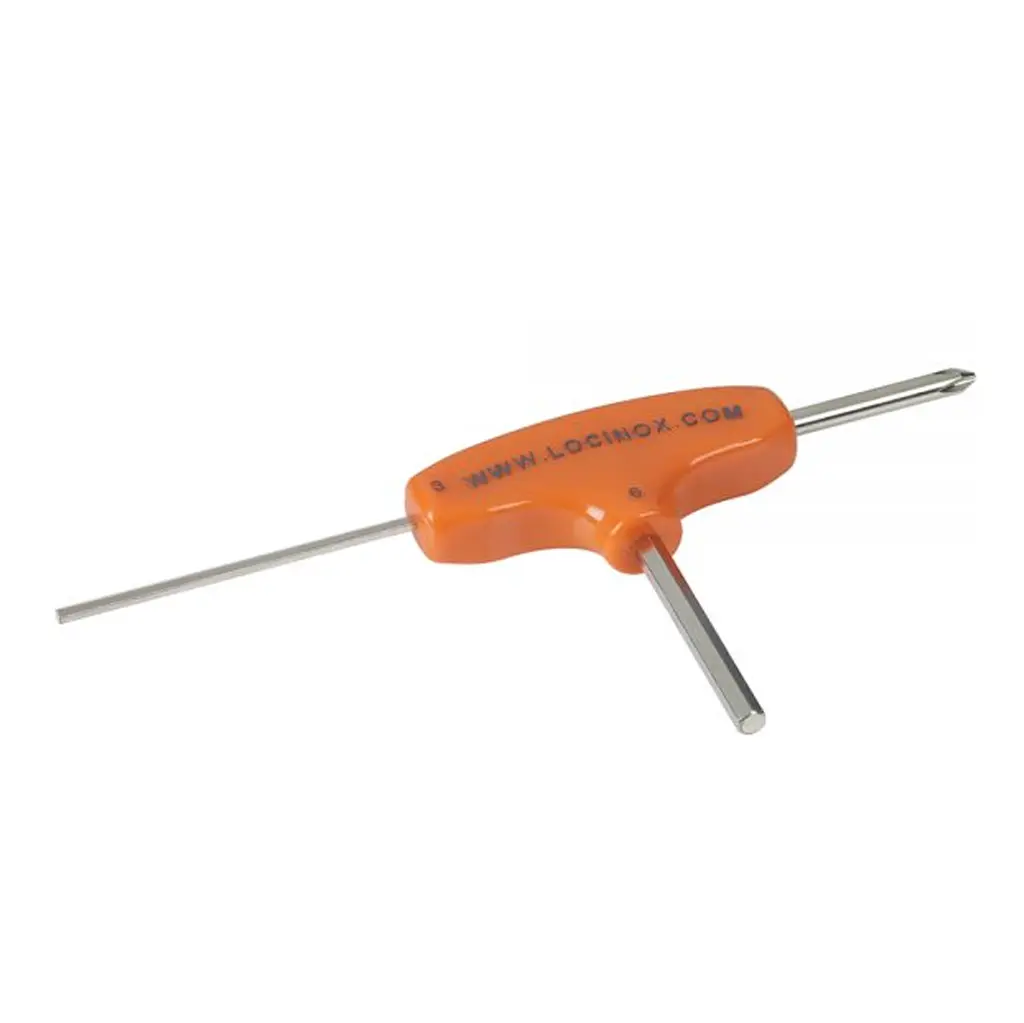 [A01-LOC-02] Llave Allen LOCITOOL LA, 3 salidas diferentes 3mm / 6mm / Punta estrella . Loc