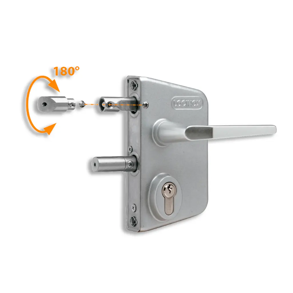 Manijas 3006I, cuadrilla de 8mm x 90mm, para cerraduras LAKQ4040 U2 y otras. de Acero inox.