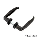 Manija 355, cuadrilla de 8mm x 66mm, para cerraduras Locinox y otras. de Poliamida. A-355.40/50