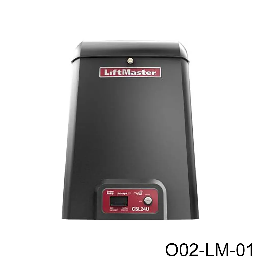 Op. Corredizo de Cadena LM CSL24UL, 120V/24Vcd, con Bateria, Cadena 9.0m P41, Receptor S+2.0, peso max. 680Kg en 15m