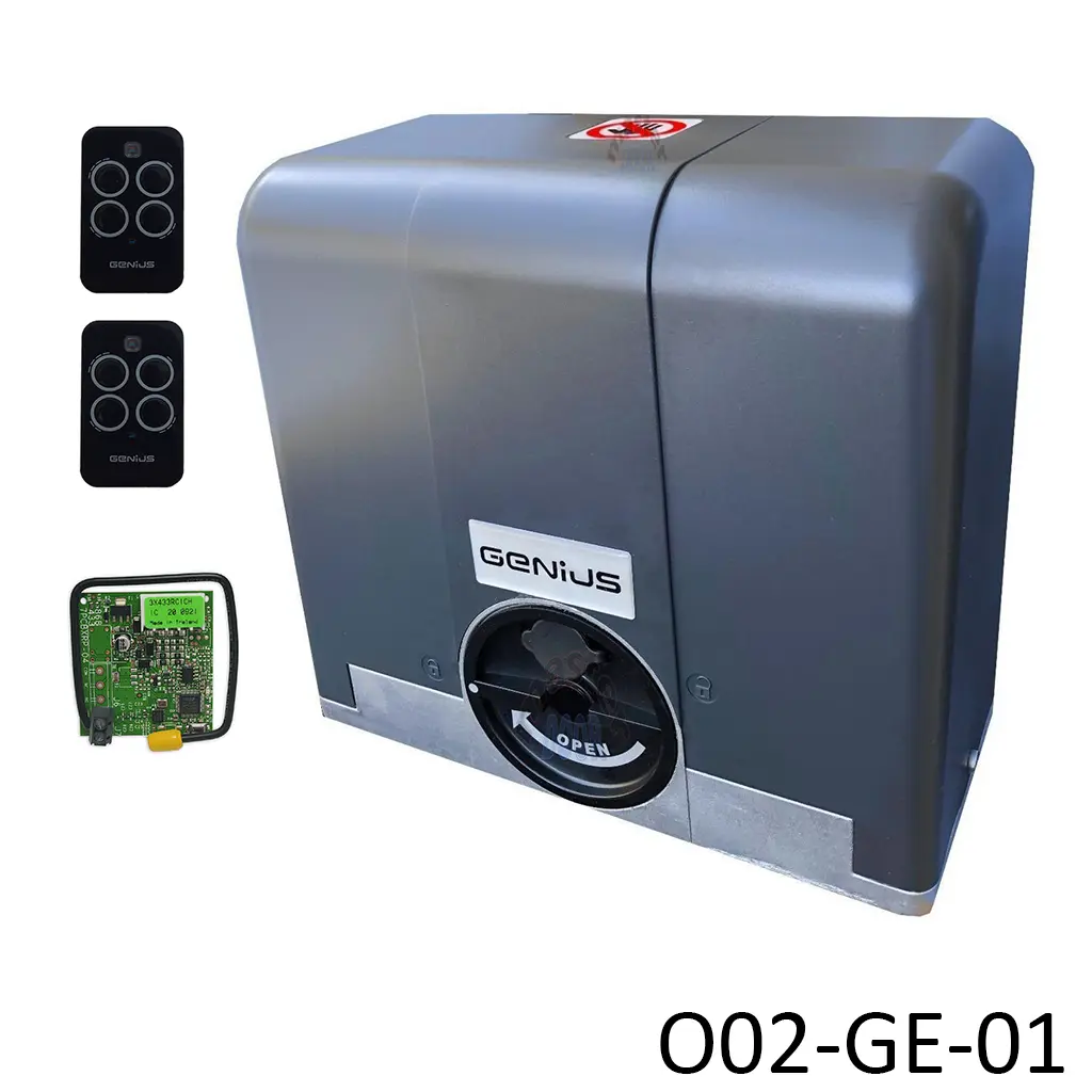 Operador Blizzard-500, 120V, incluye 2 control Echo y Receptor RC433, arrastre 500kg, caja.
