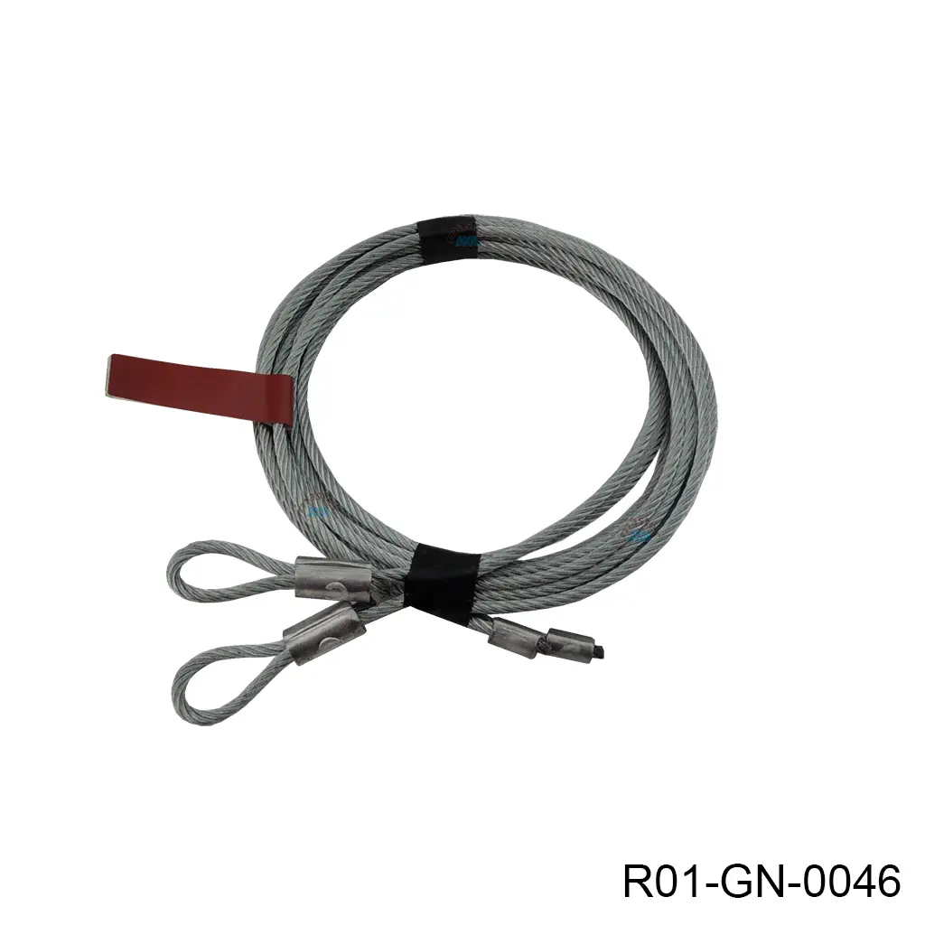 Par de Cables 3/16" de 9' para Puerta Ascendente (7x19)