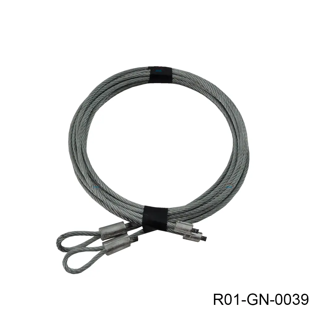 Par de Cables 5/32" de 12' para Puerta Ascendente (7x19)