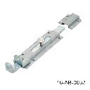 Pasador Horizontal galv. 130mm, gruesor 6mm, tiene orificios Ø8mm para candado, tipo solera. A-284.130