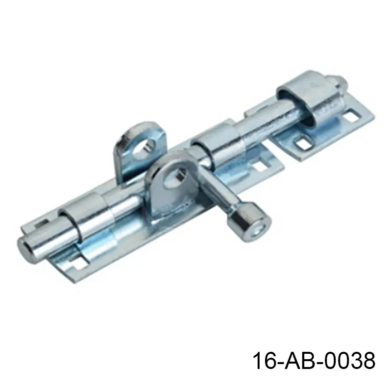 Pasador Horizontal galv. 150mm, Ø12mm, tiene orificios Ø10mm para candado, tipo redondo. A-299.12x150