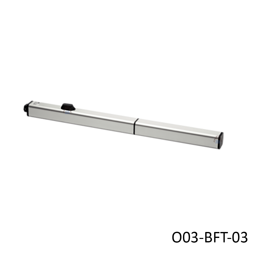 [O03-BFT-03] Piston BFT-P4.5, 120V, BL, para hoja 4.5m, 500Kg. incluye capacitor, llave de desbloqueo, Soportes soldadles, Soporte trasero, bolsa tornilleria, caja.