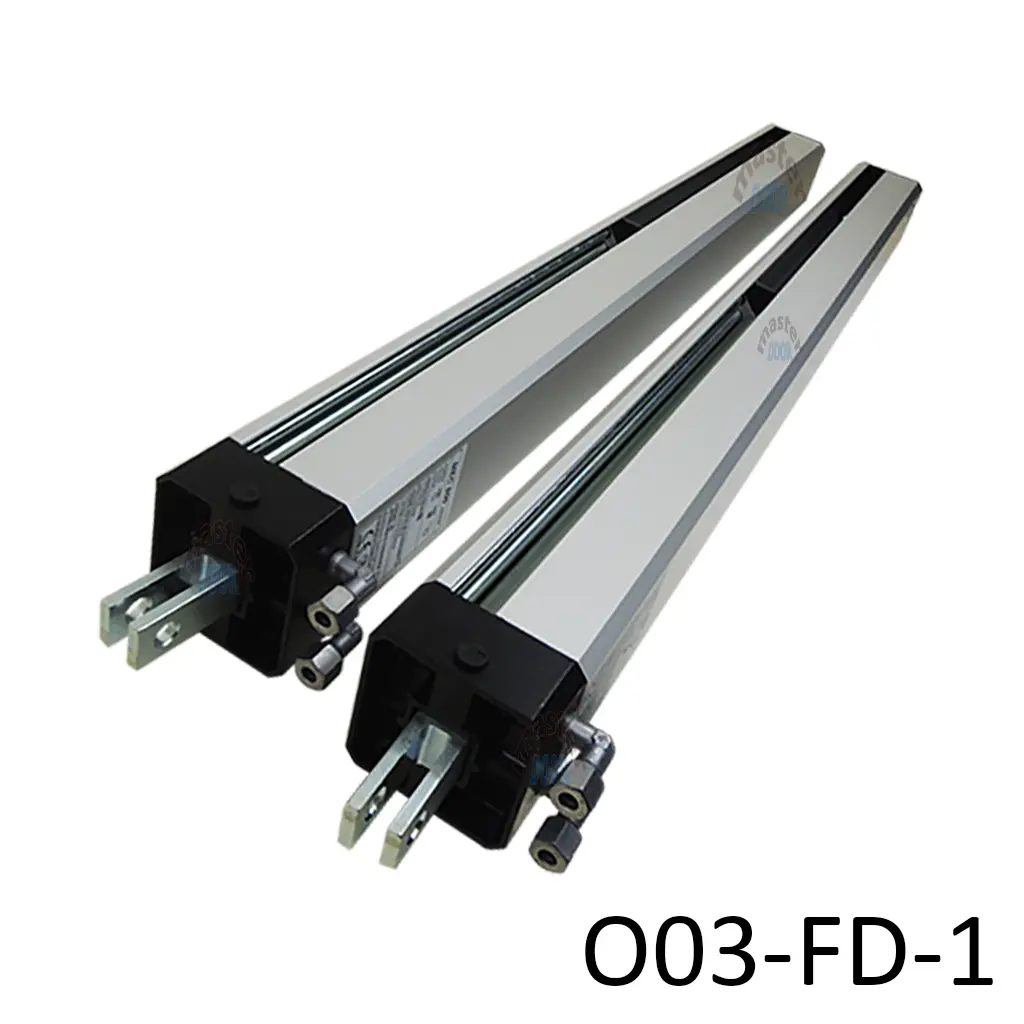 Pistones MEC-800, vastago 280mm, con frenado, caja con 2 pistones y soportes