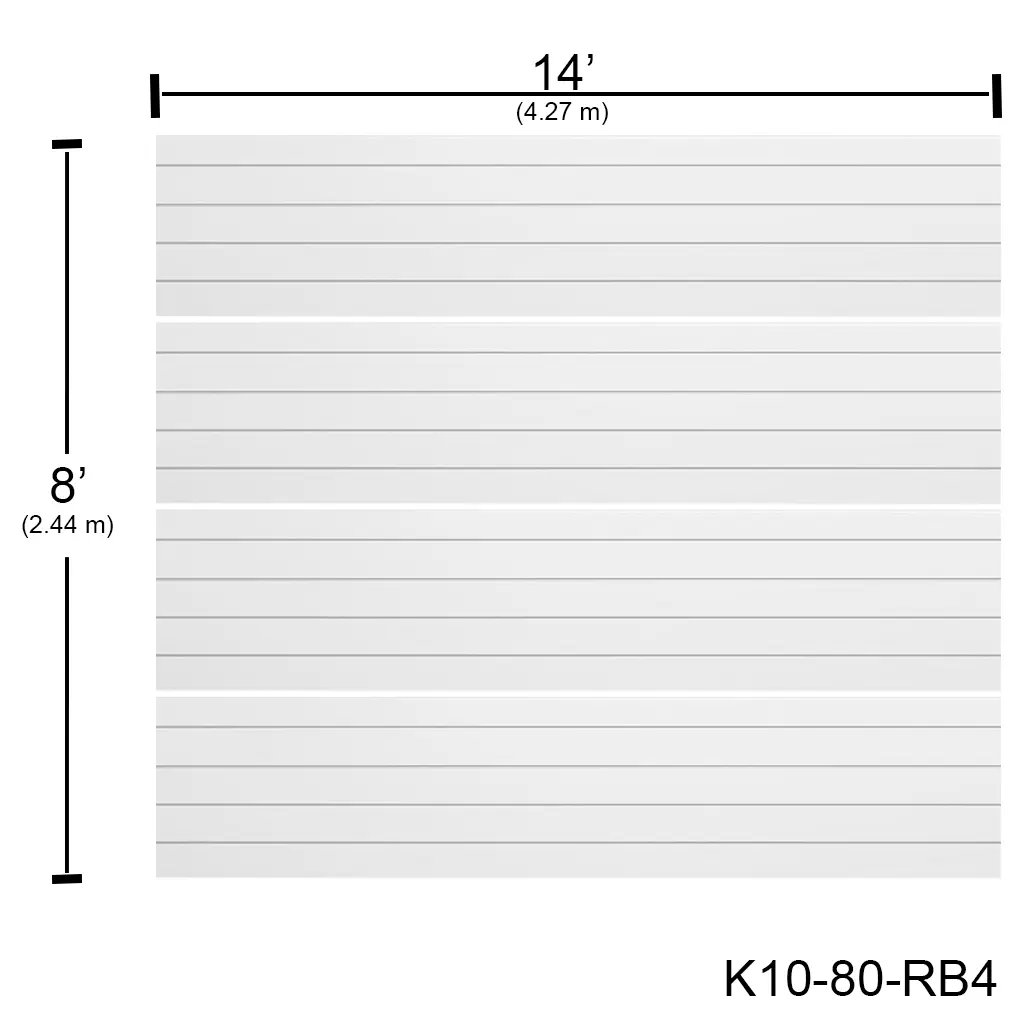 [K10-80-RB4] Puerta Ascendente Insulada 14' X 8' Rayas Bca. MD-PA